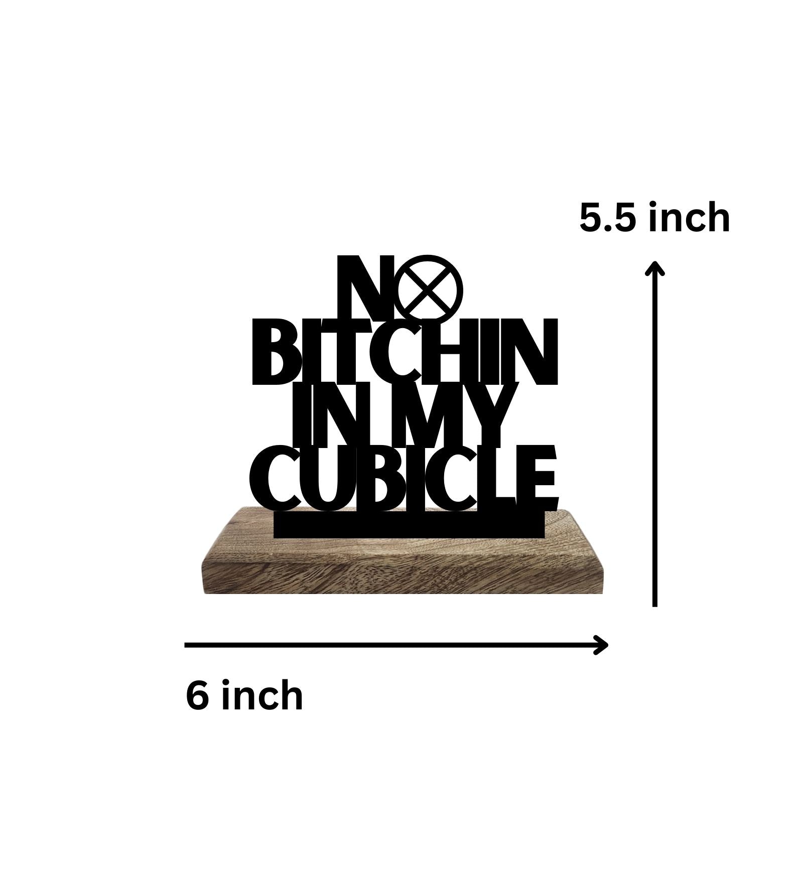 Quiet Cubicle, Busy Brain Set of 2 Table Décor