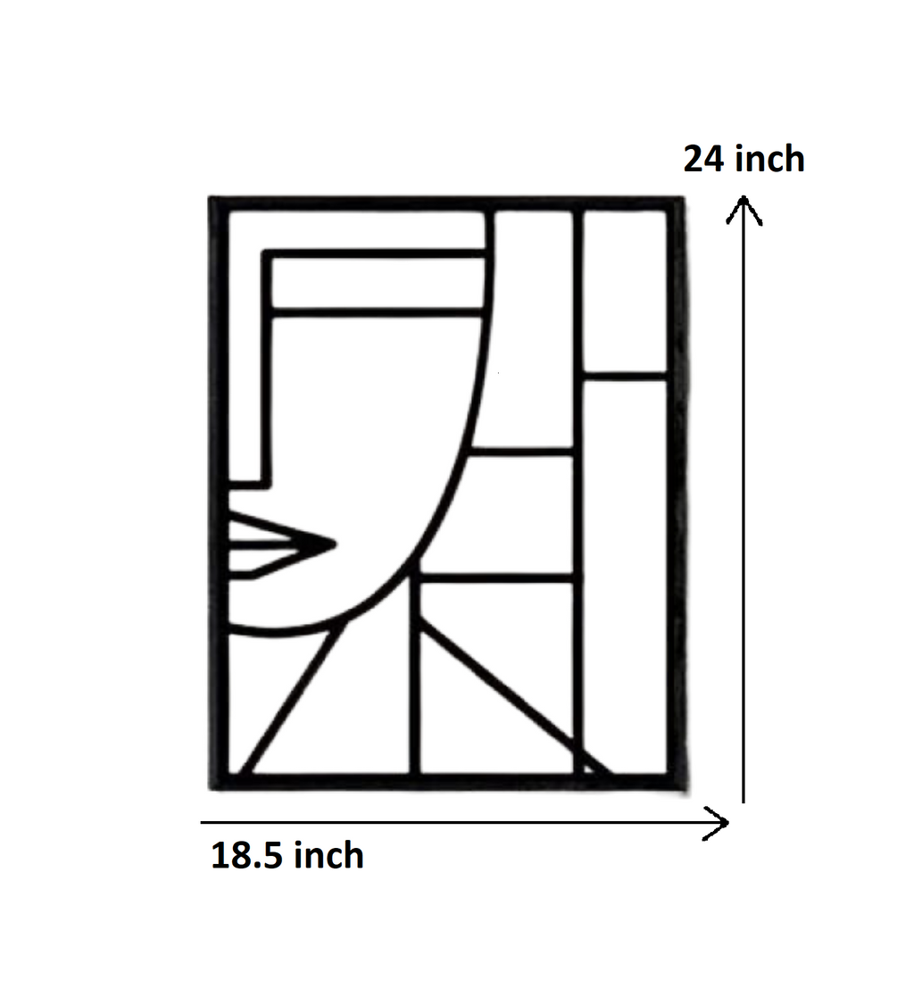 Abstract Half Portrait Male