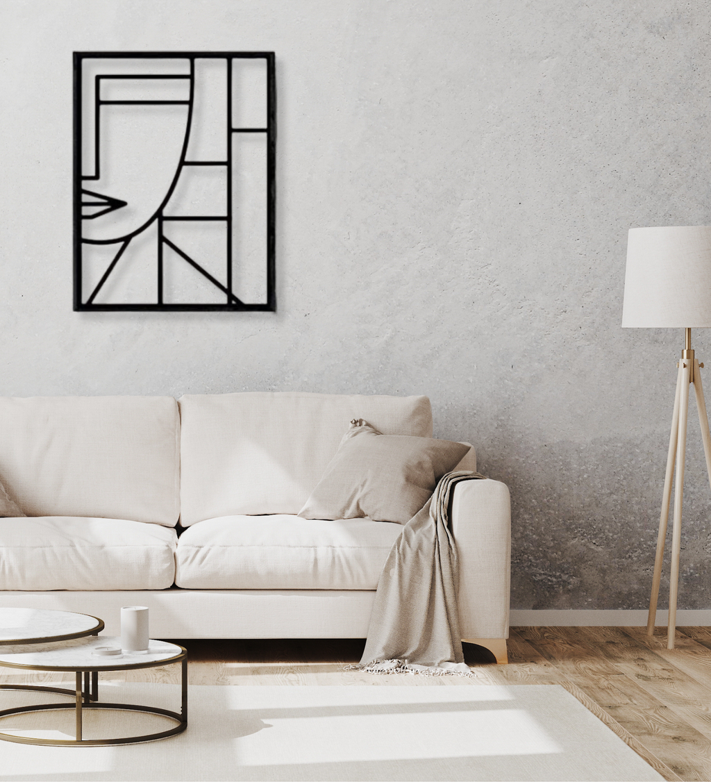 Abstract Half Portrait Male