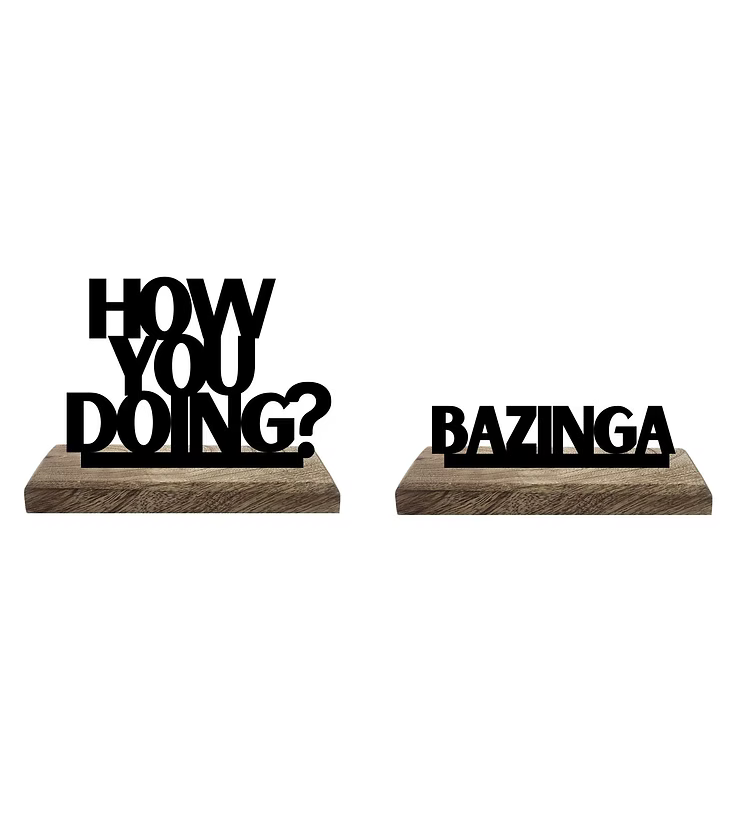 Quirky Conversations Set of 2 Table Décor