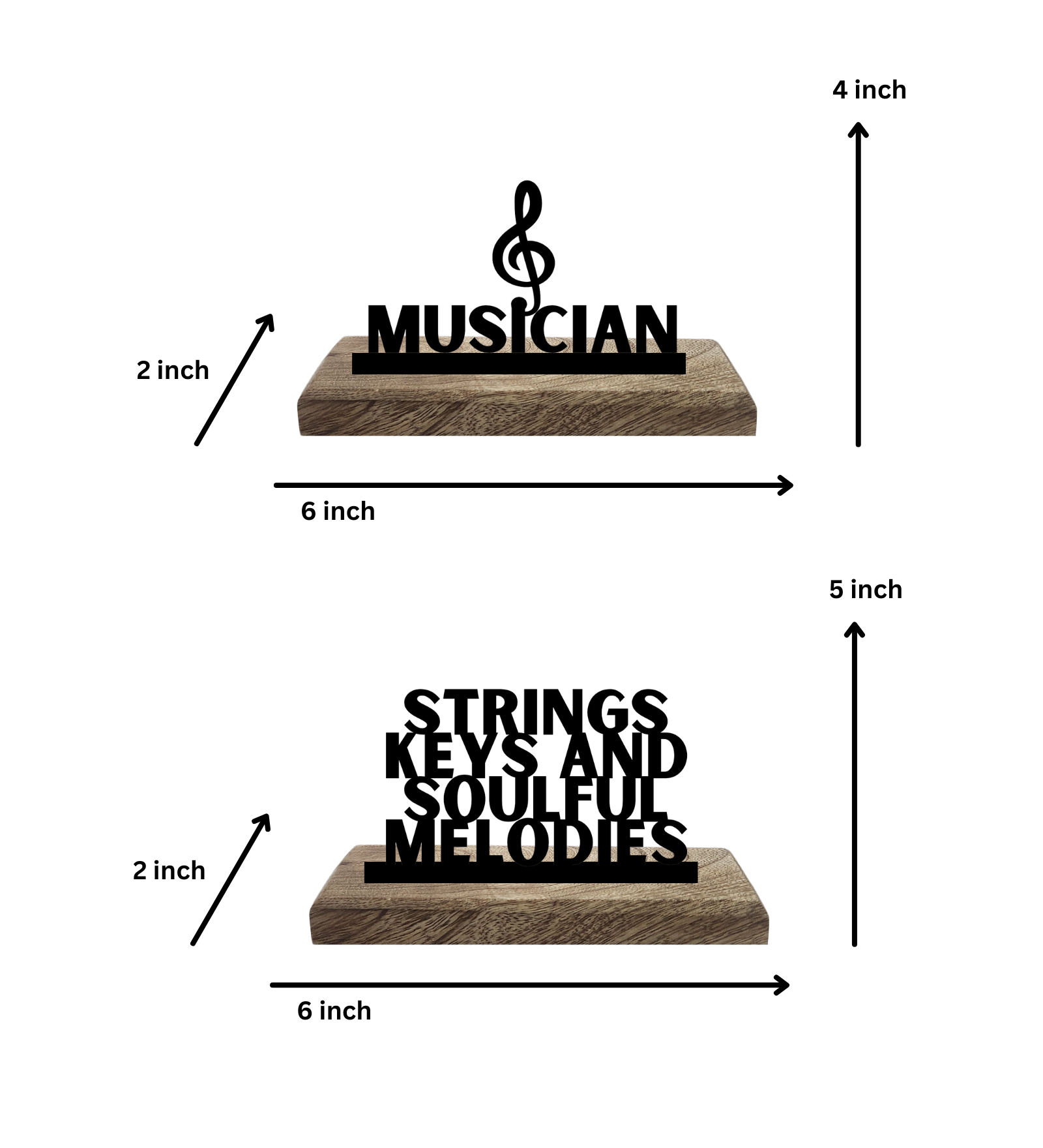 Musician Set of 2 Table Décor