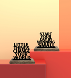 Success Starts Small Set of 2 Table Décor