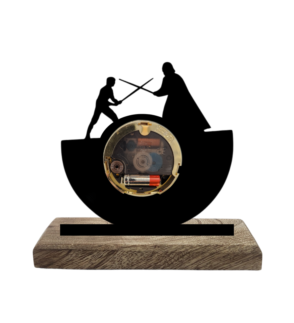 Star Wars Duel Black Table Clock