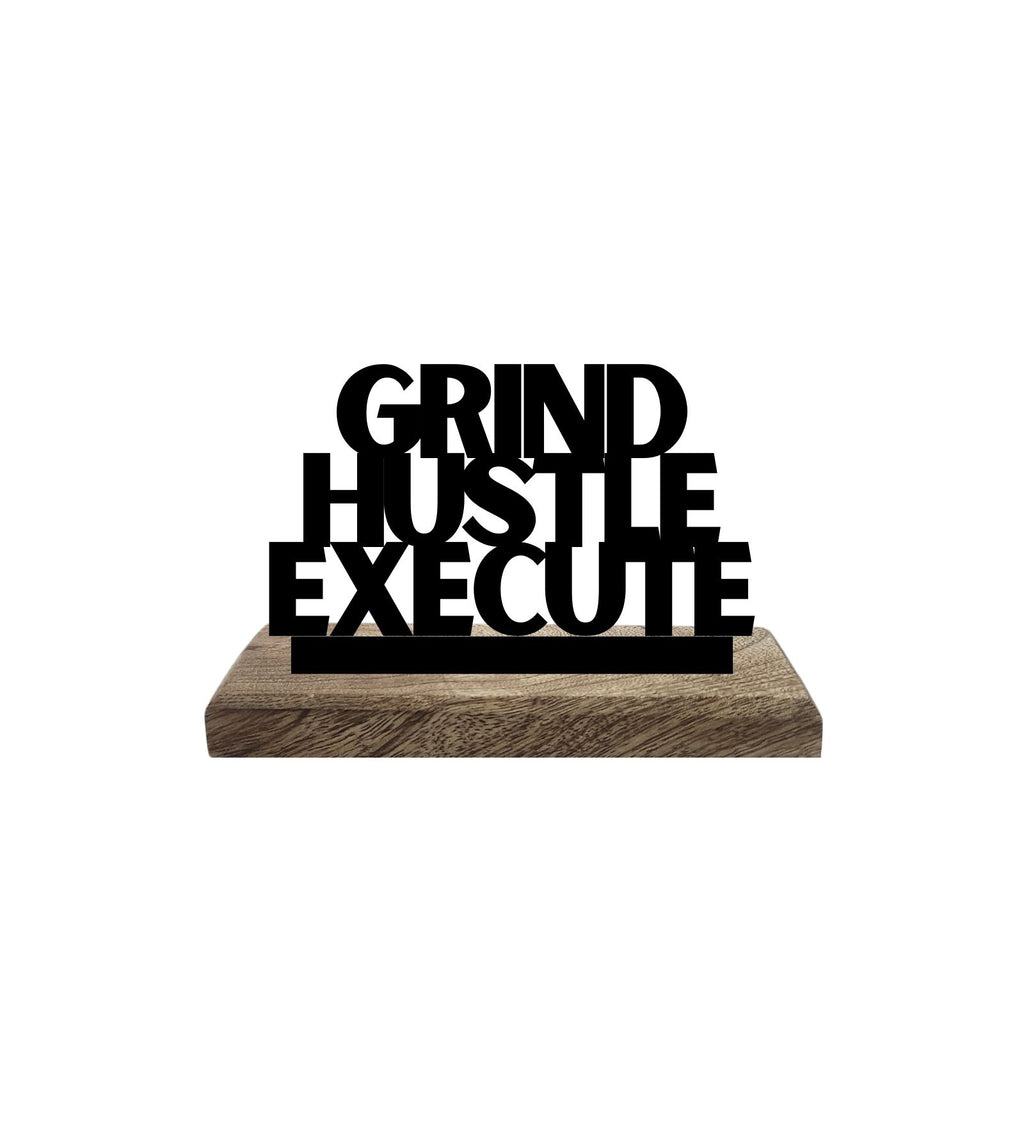 Strong Mind, Bold Execution Set of 2 Table Décor