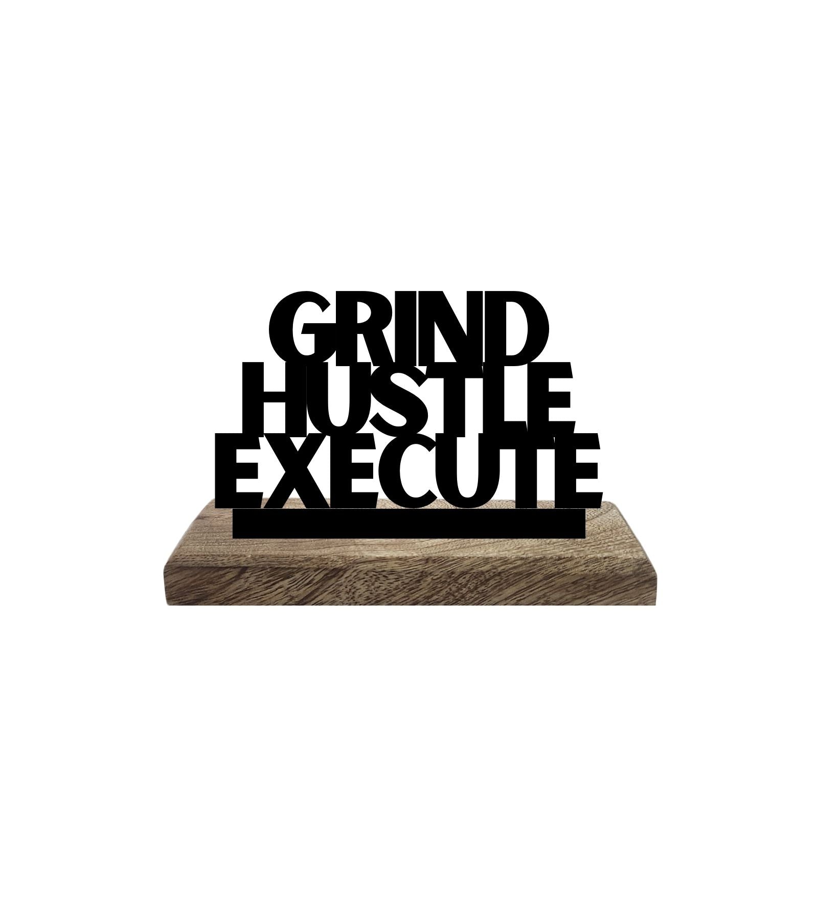 Strong Mind, Bold Execution Set of 2 Table Décor