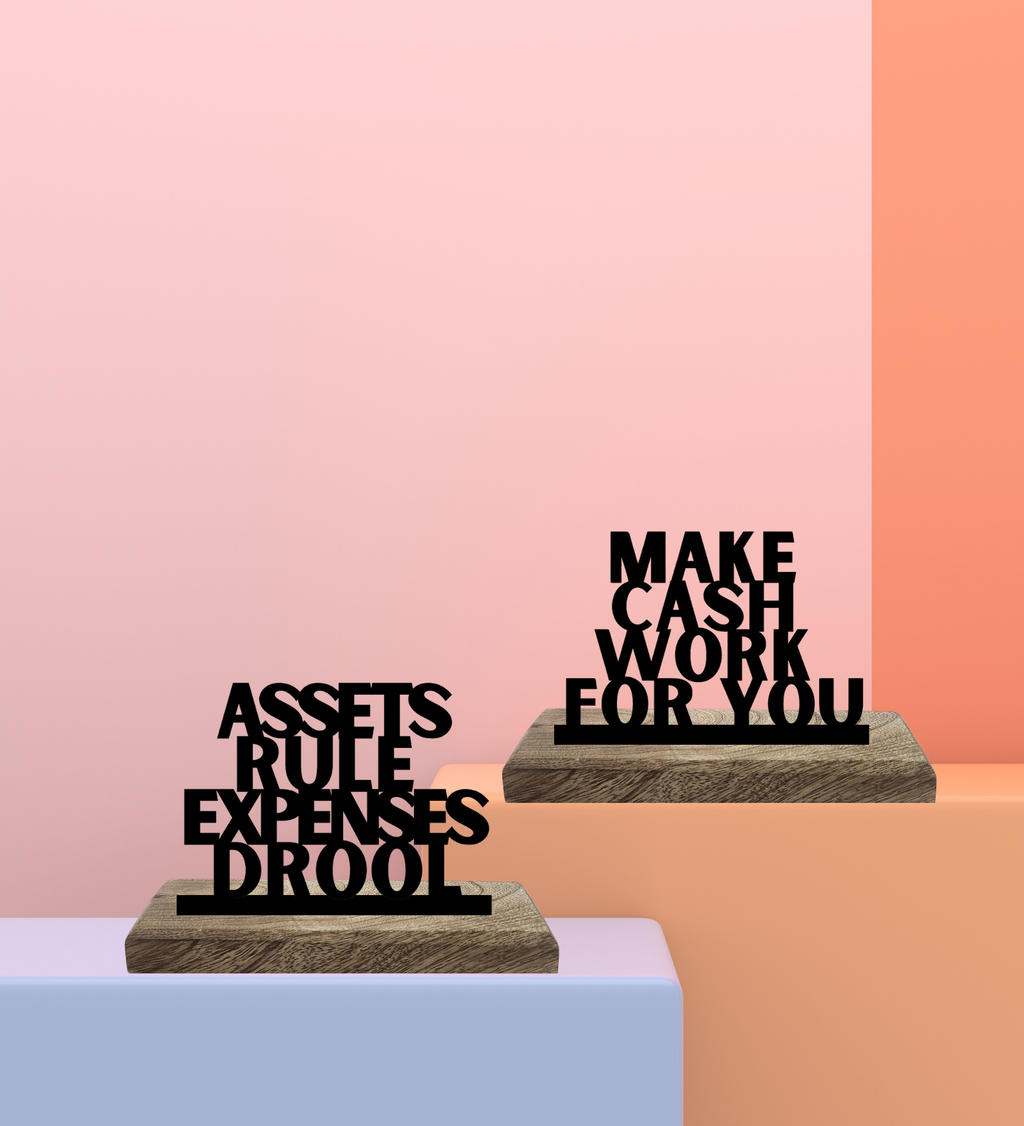 Asset Mindset Set of 2 Table Décor