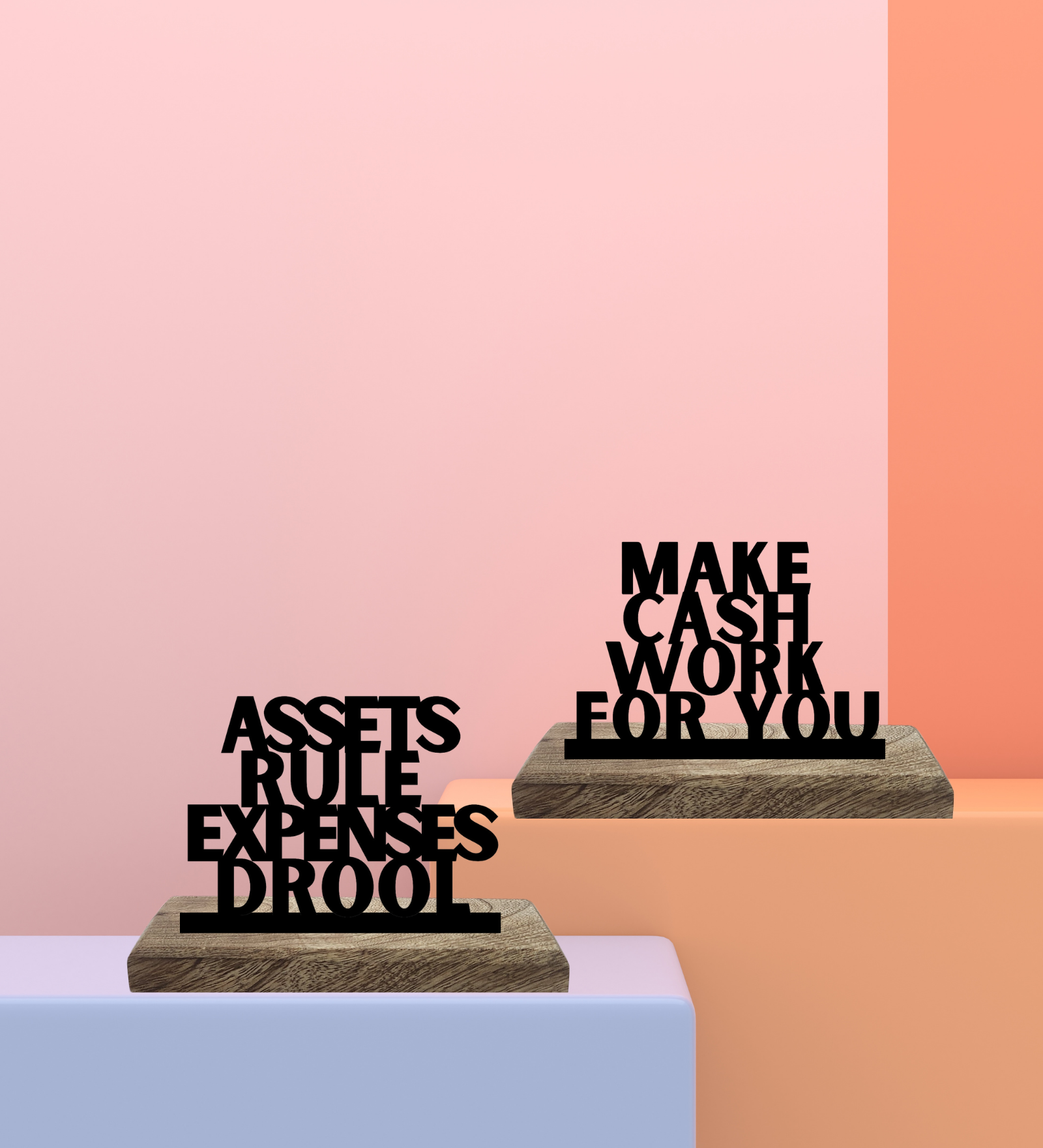 Asset Mindset Set of 2 Table Décor