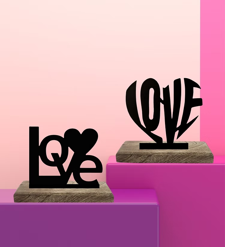 Boundless Love Set of 2 Table Décor