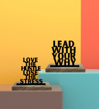 Purpose and Power Set of 2 Table Décor