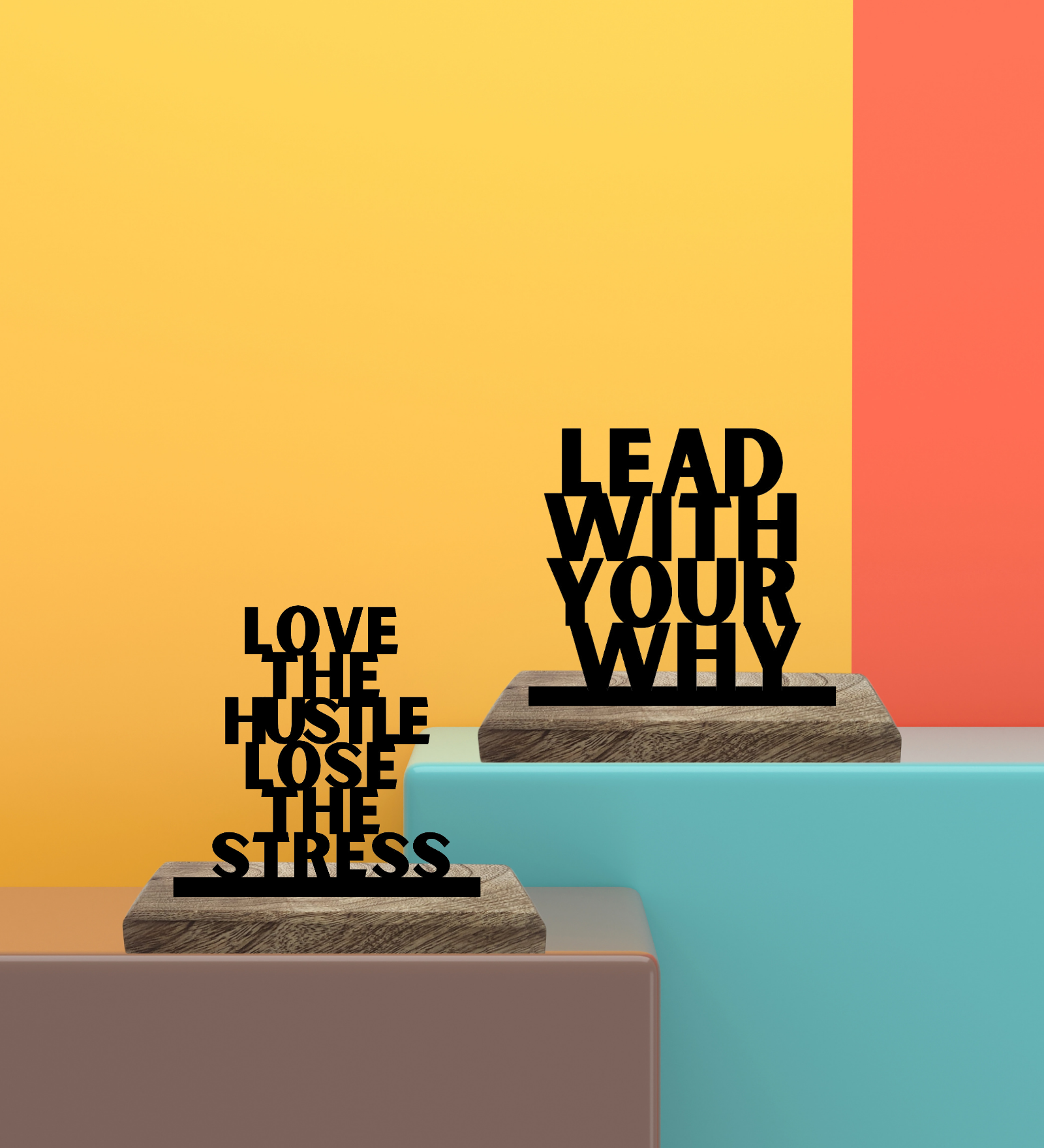 Purpose and Power Set of 2 Table Décor