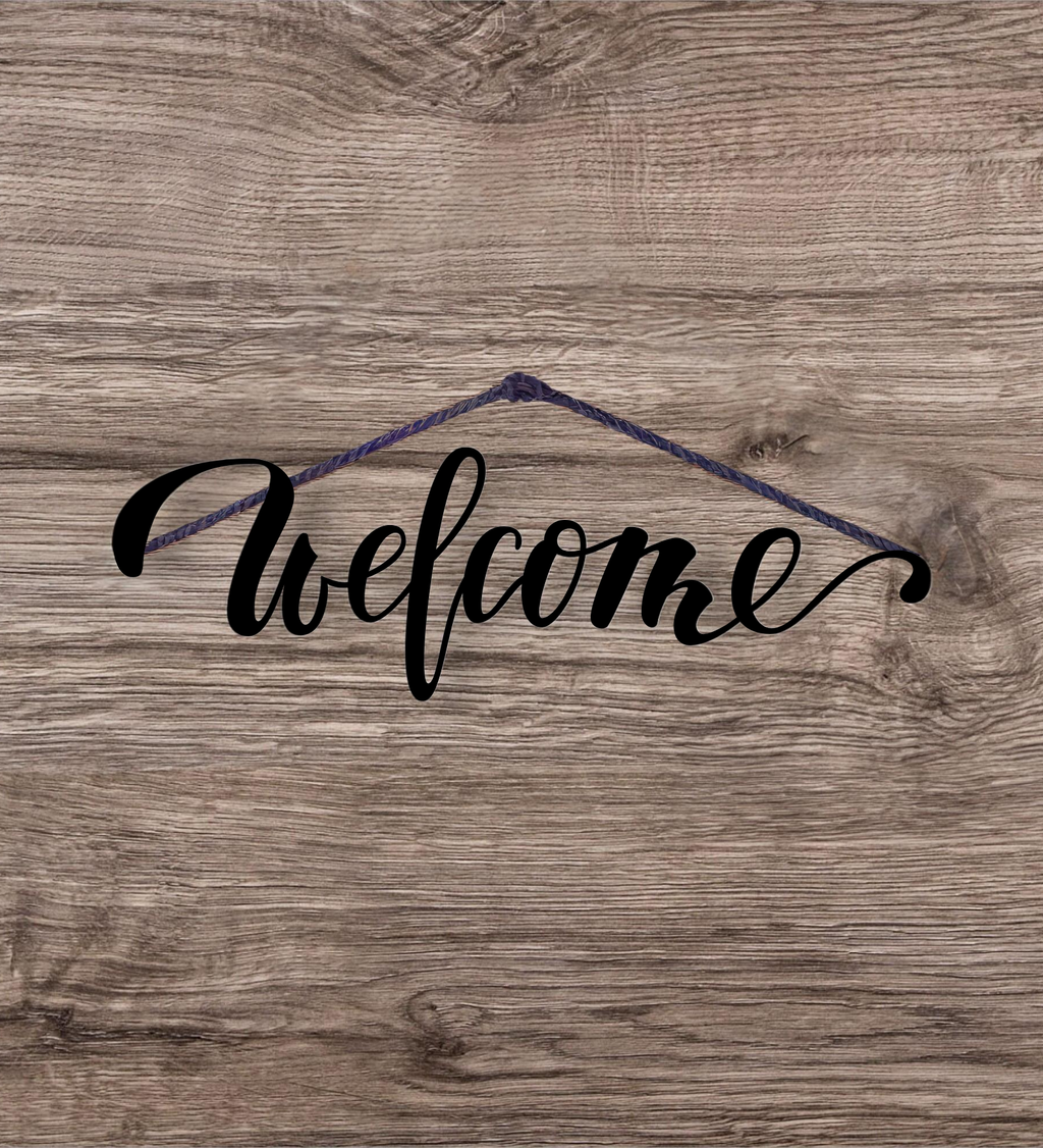 Welcome Metal Hanging