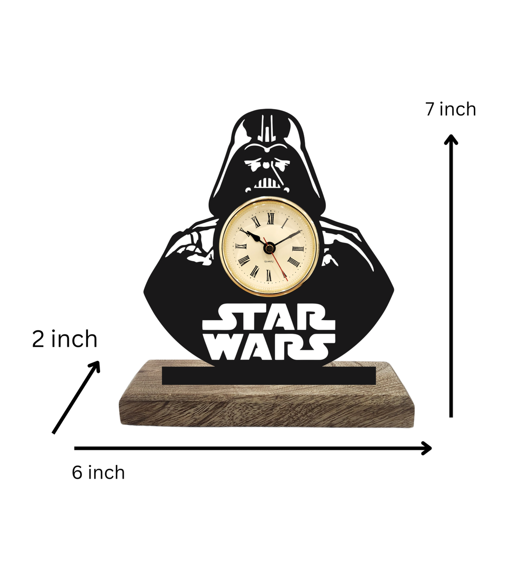 Darth Vader Star Wars Black Table Clock