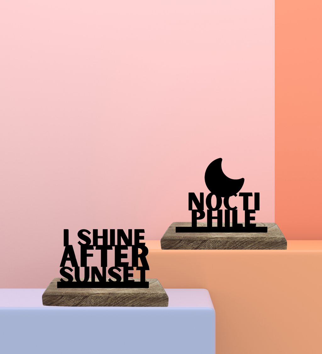 Noctiphile Set of 2 Table Décor