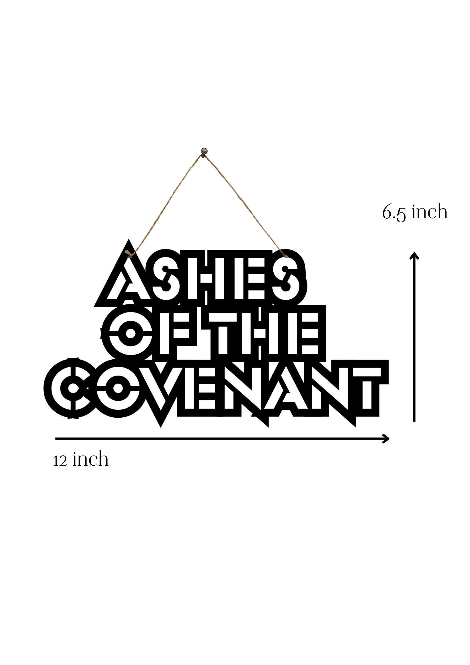 Ashes of the Covenant Metal Hanging