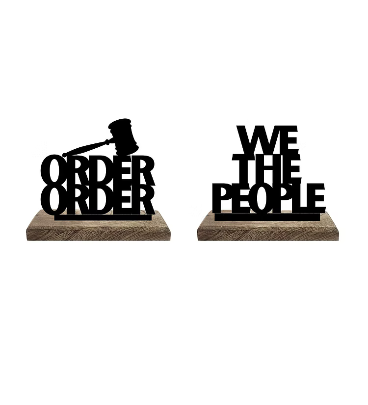 Lawyer's Pride Set of 2 Table Décor