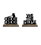 Lawyer's Pride Set of 2 Table Décor