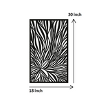 Rectangular Creative Leaves Pattern Panel