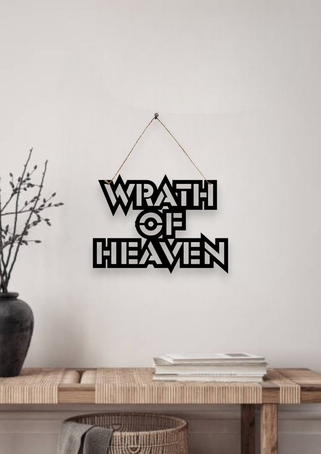 Wrath of Heaven Metal Hanging