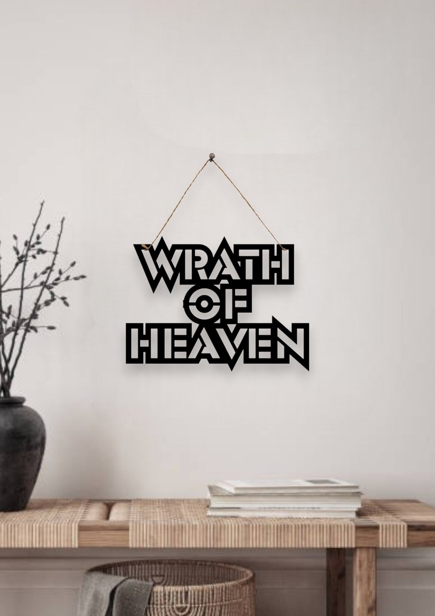Wrath of Heaven Metal Hanging