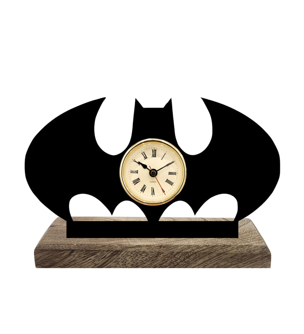 Batman Black Table Clock