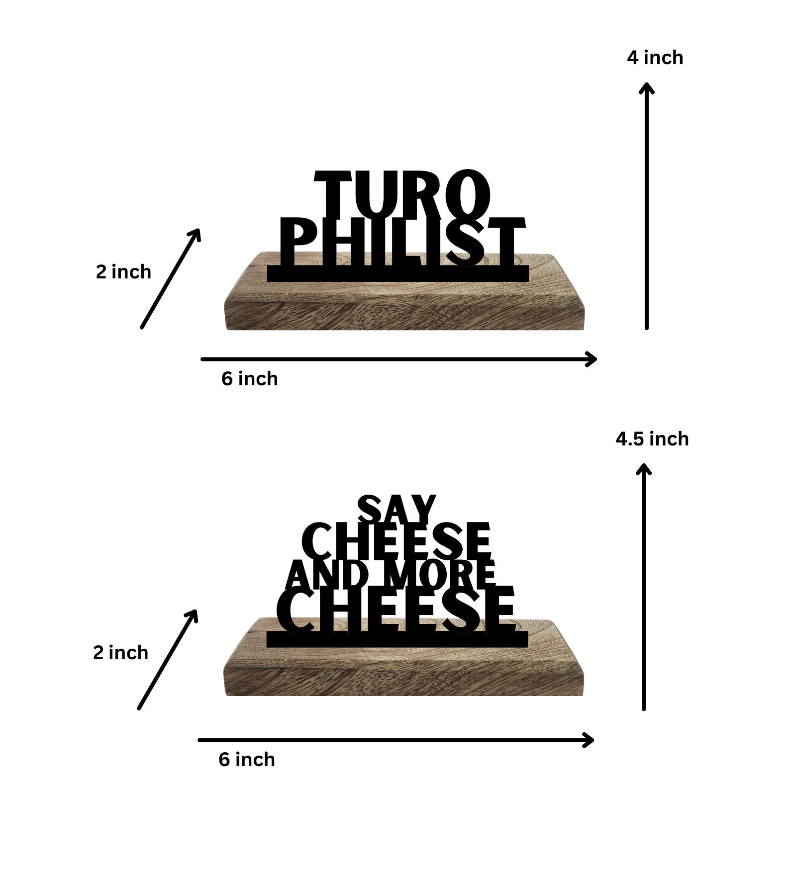 Turophile Set of 2 Table Décor