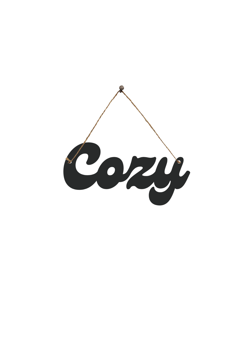 Cozy Metal Hanging