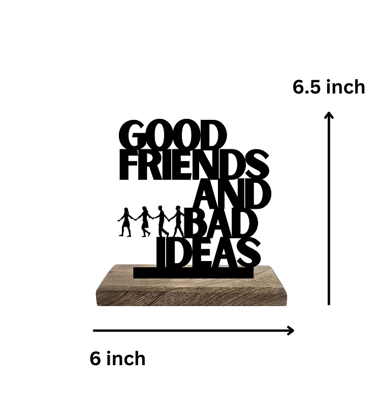 Friendship Amidst the Follies Set of 2 Table Décor