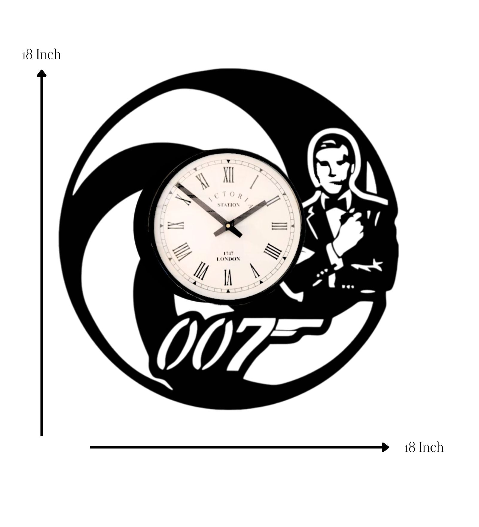 James Bond 007 Wall Clock