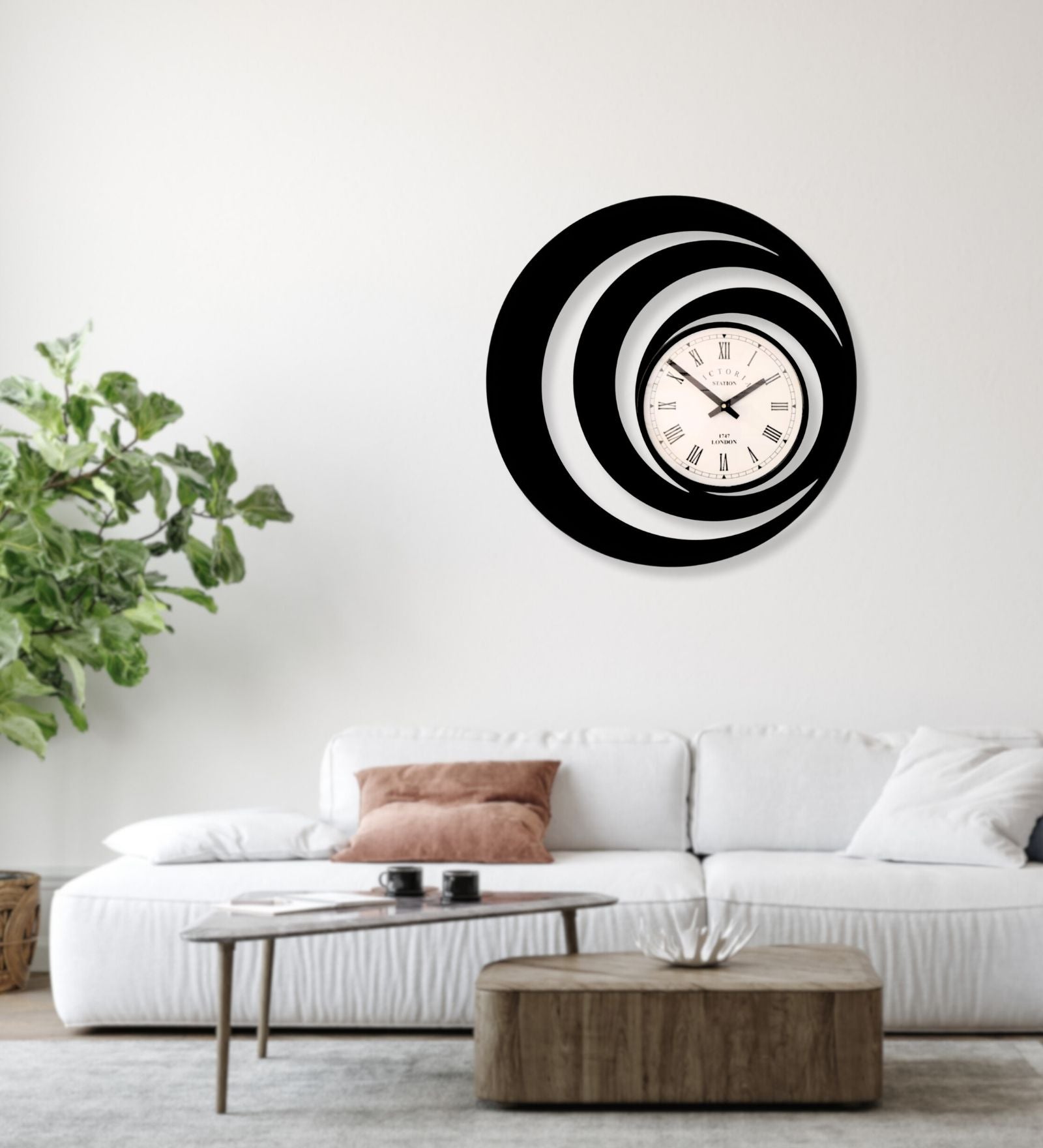 Spiral Illusion Wall Clock