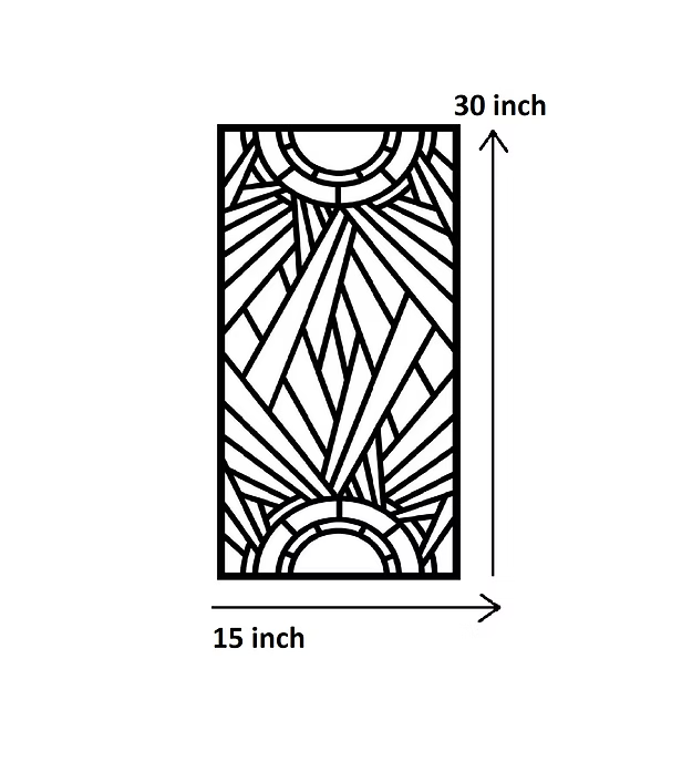 Rectangular Creative Pattern Panel