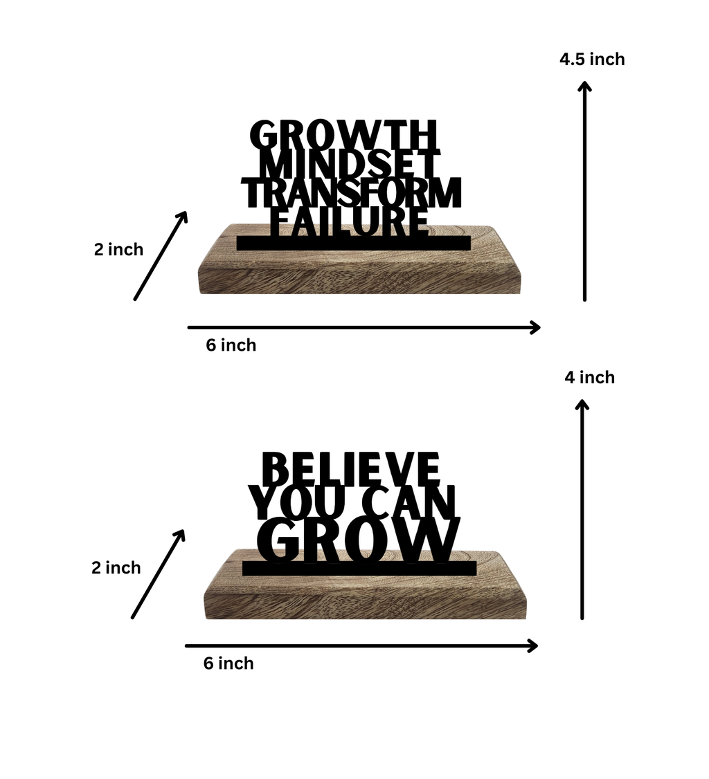 Believe and Evolve Set of 2 Table Décor