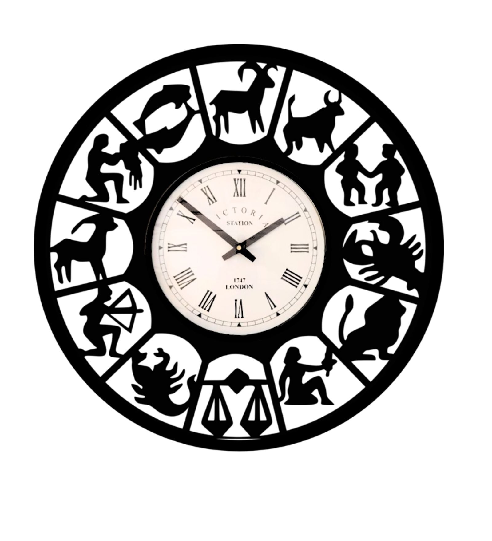 Zodiac Signs Astrology Wall Clock