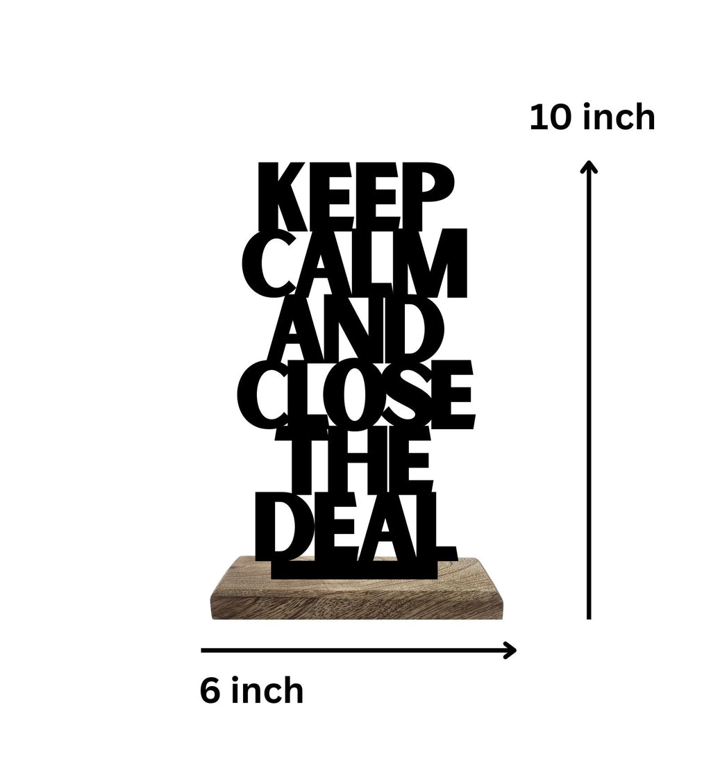 Calm Composure, Bold Risks Set of 2 Table Décor