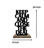 Calm Composure, Bold Risks Set of 2 Table Décor