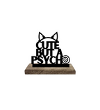 Eccentric & Adorable Psycho-Chic Set of 2 Table Décor