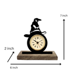 Sorting Hat Harry Potter Black Table Clock