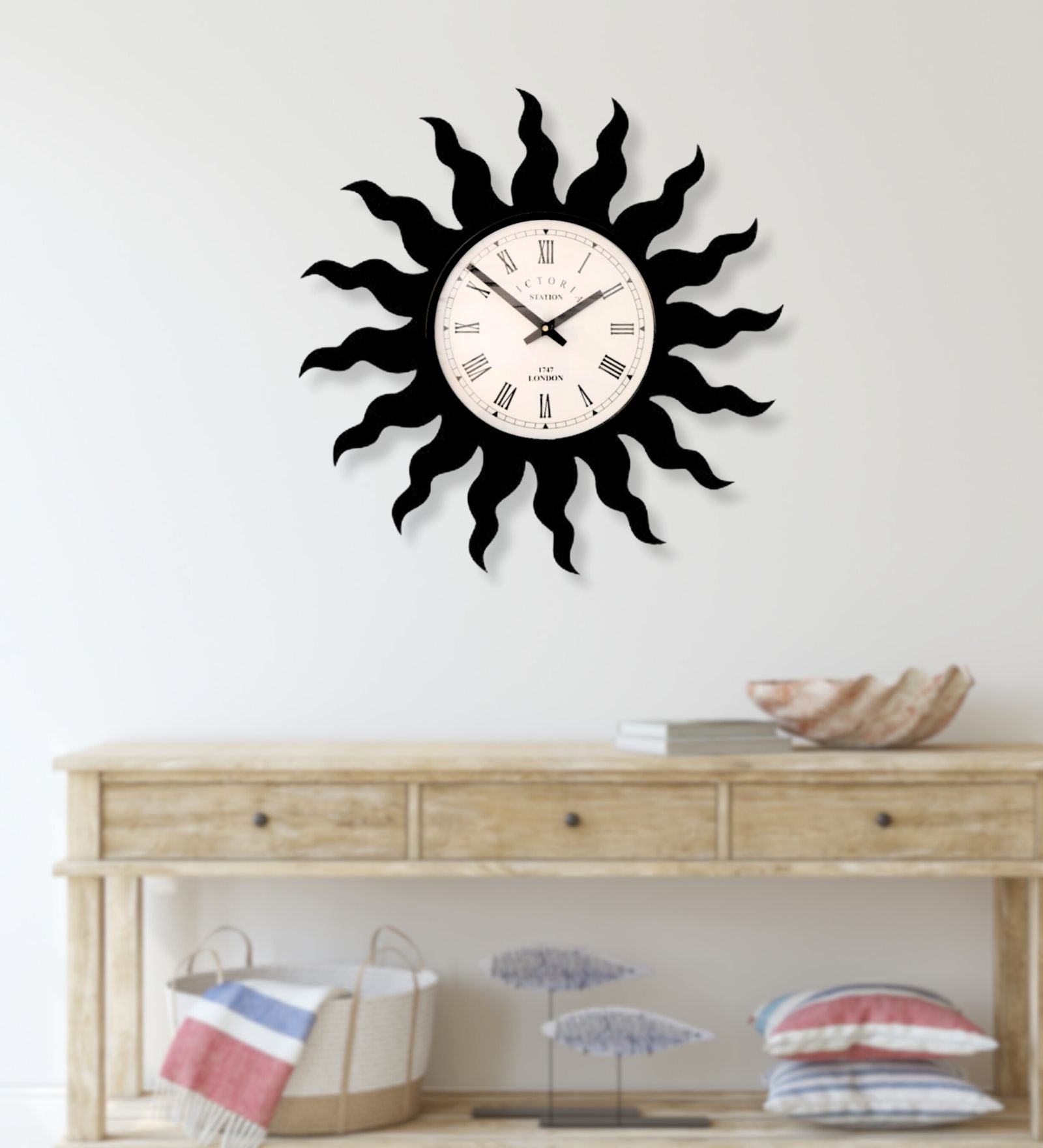 Sun Wall Clock