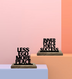 Peace and Power Set of 2 Table Décor