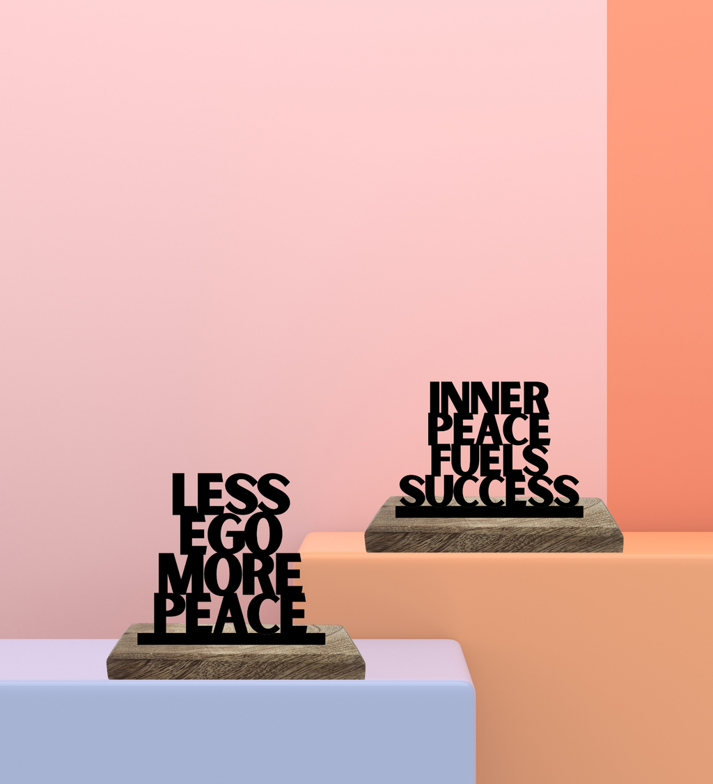 Peace and Power Set of 2 Table Décor