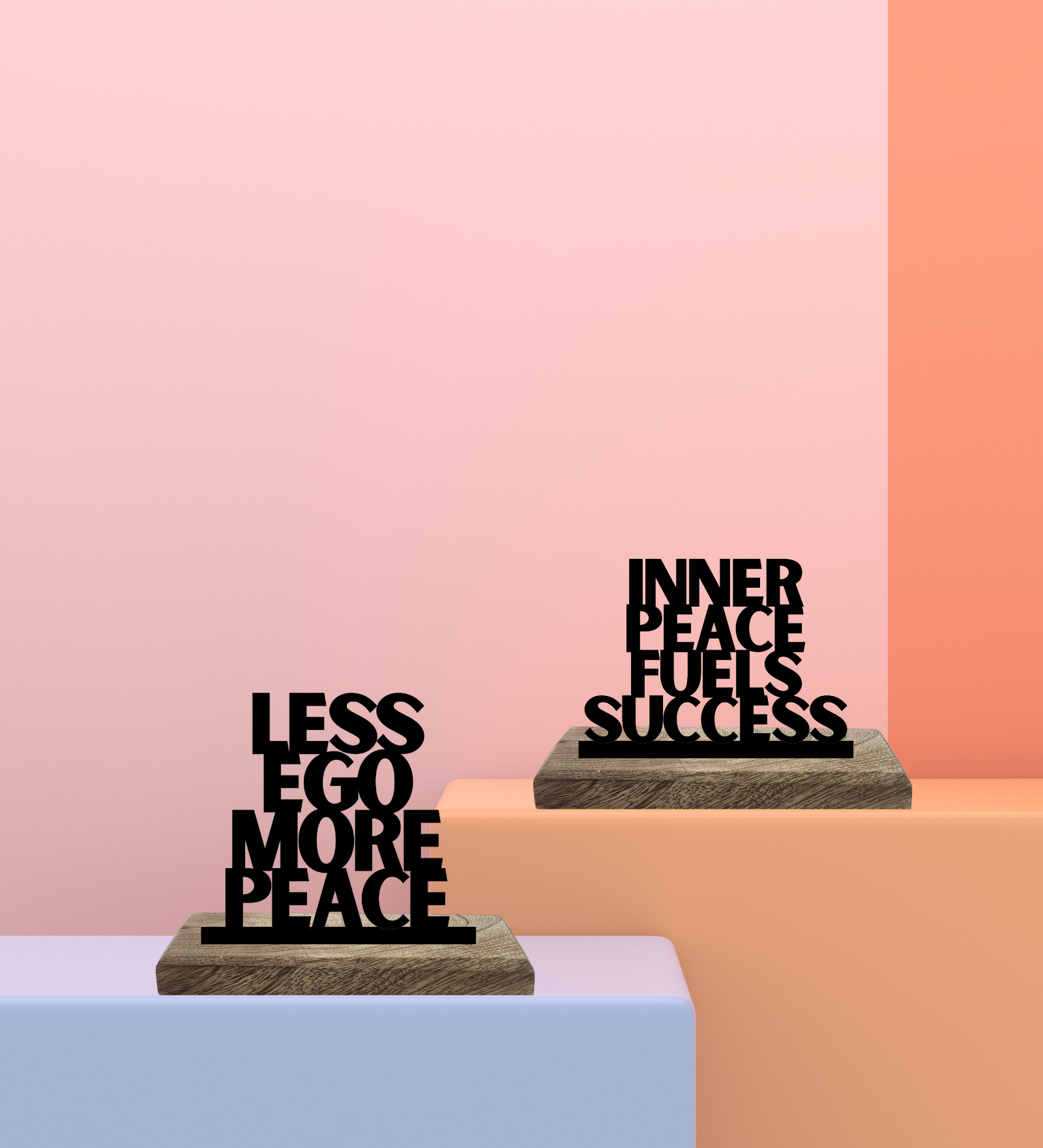 Peace and Power Set of 2 Table Décor