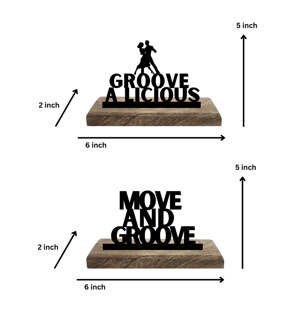 Groove-a-licious Set of 2 Table Décor