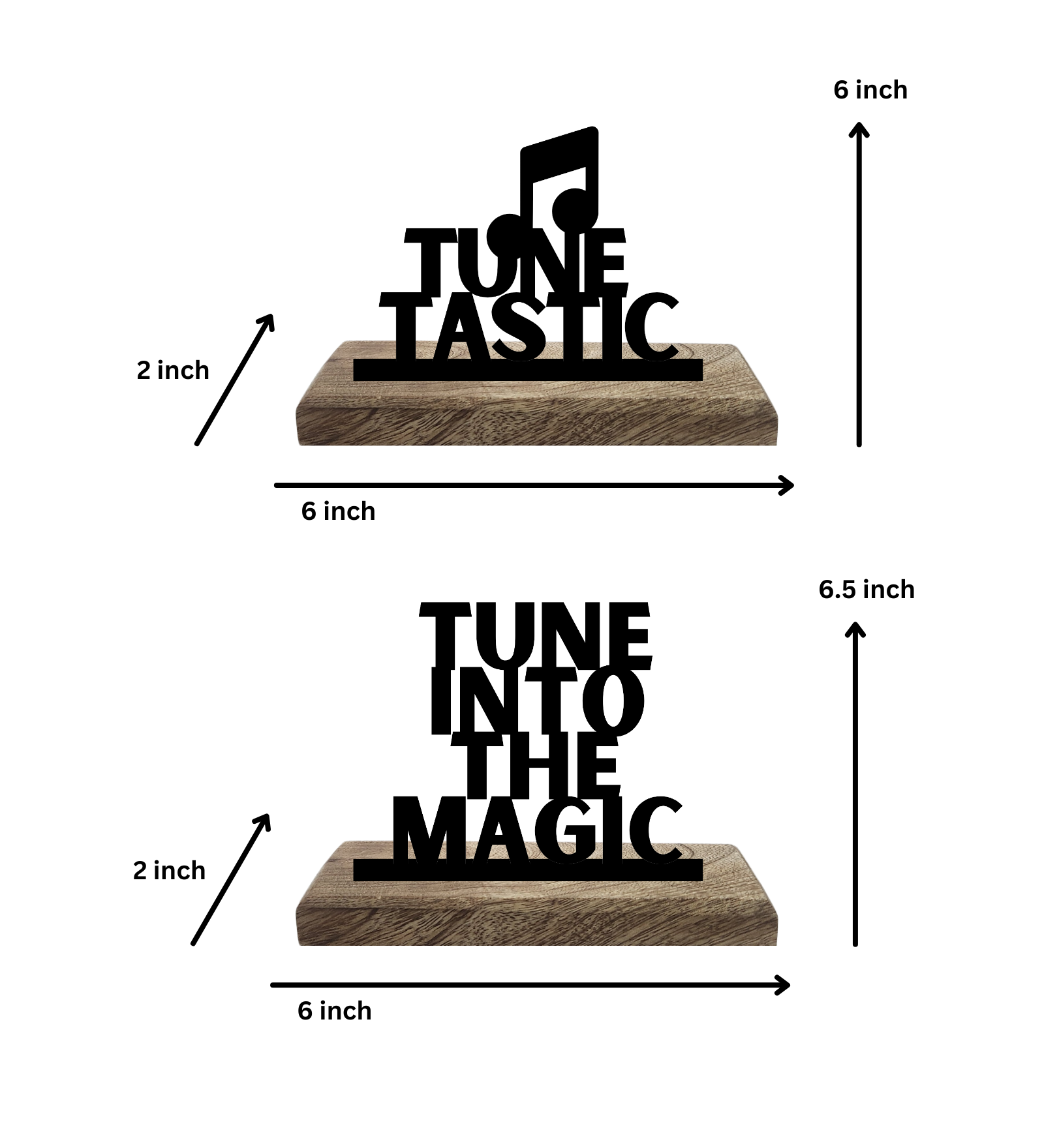 Tune Tastic Set of 2 Table Décor