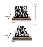 Learn and Elevate Set of 2 Table Décor