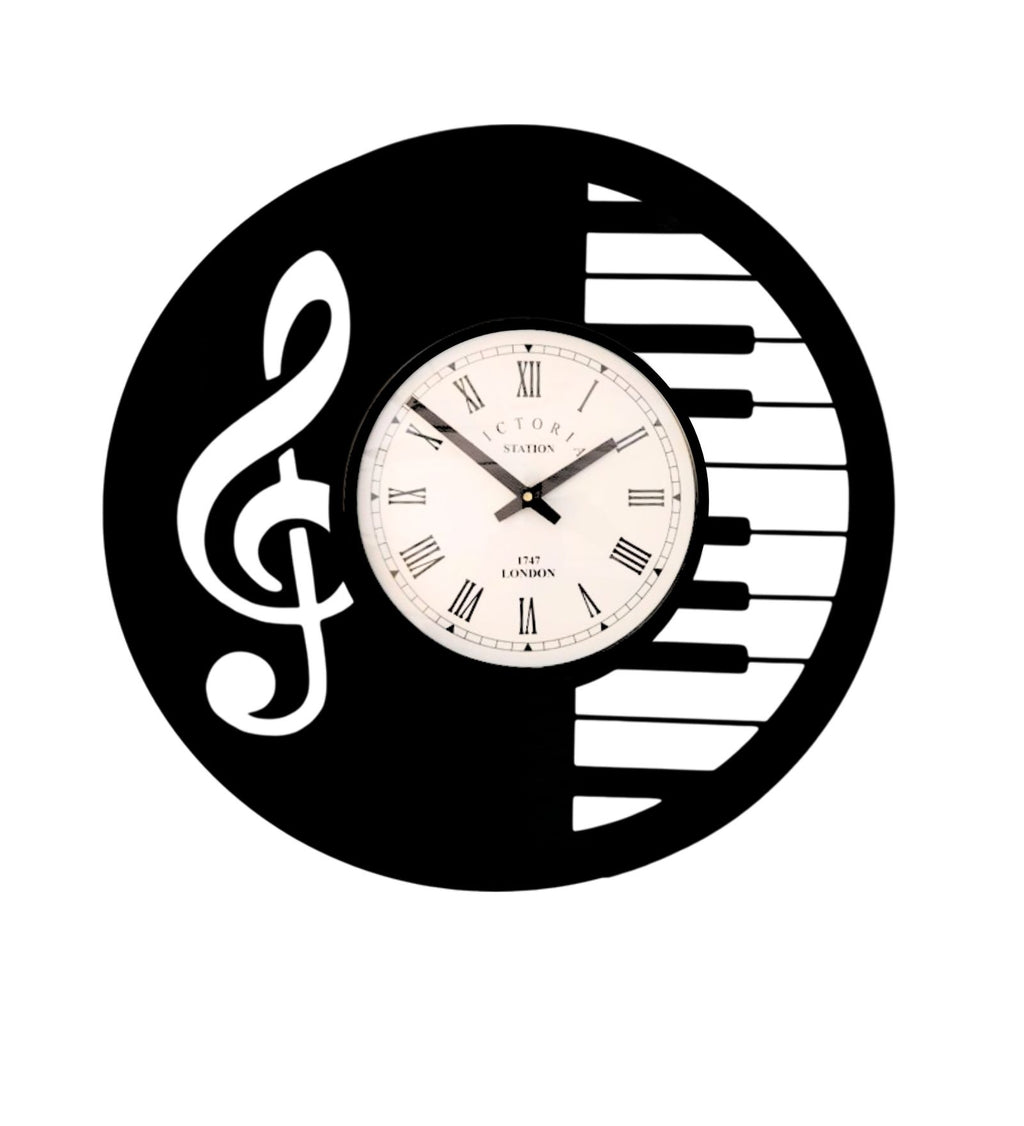 Piano Musical Wall Clock