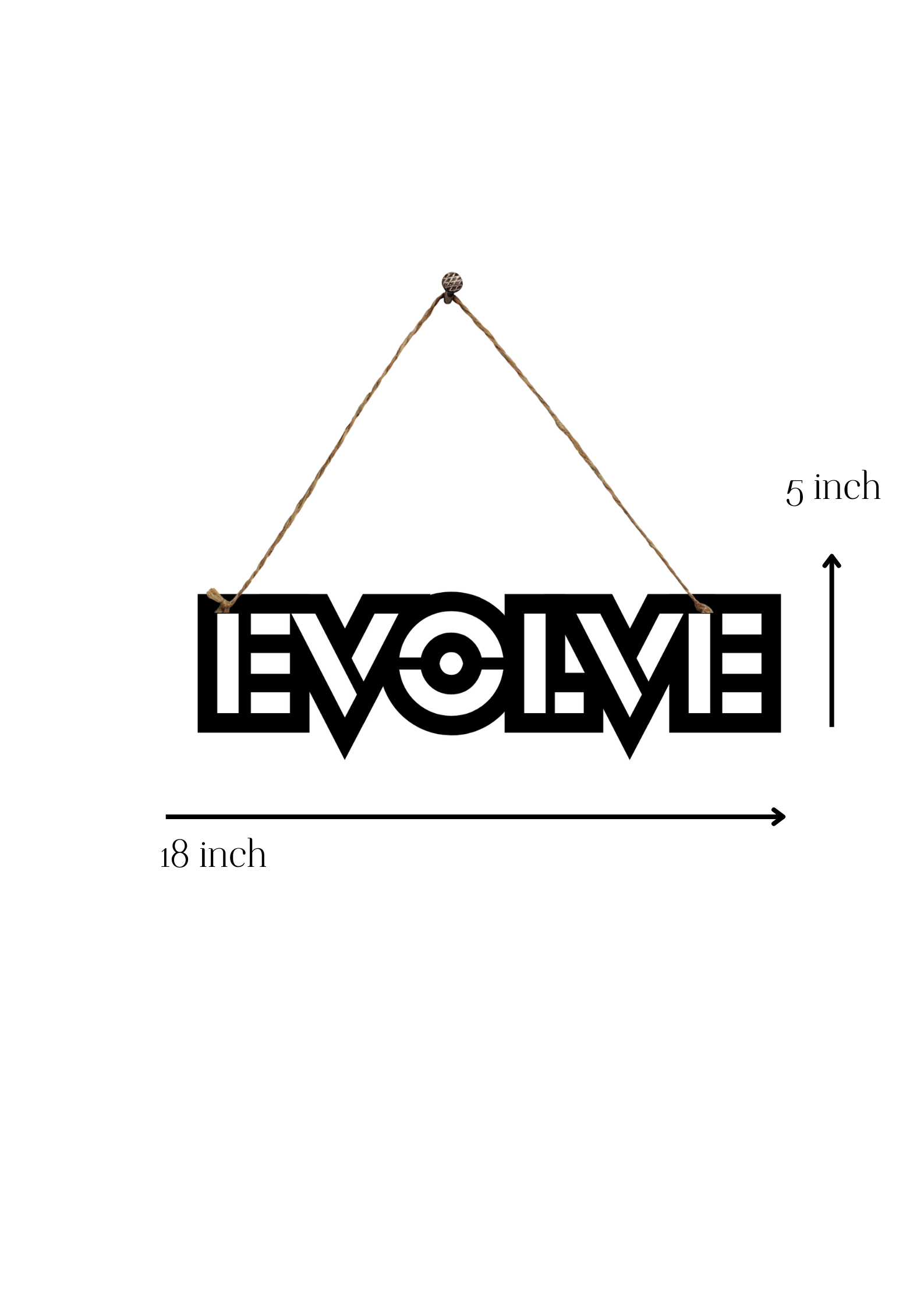 Evolve Metal Hanging