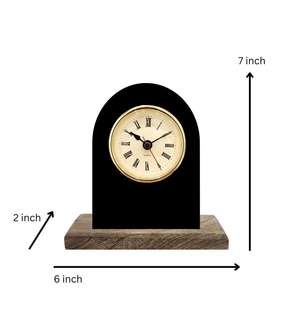 Minimalist Modern Black Table Clock