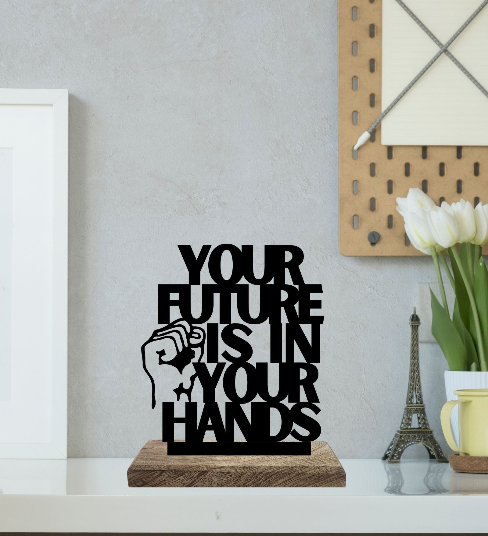 Guided by Force, Driven by Choice Set of 2 Table Décor