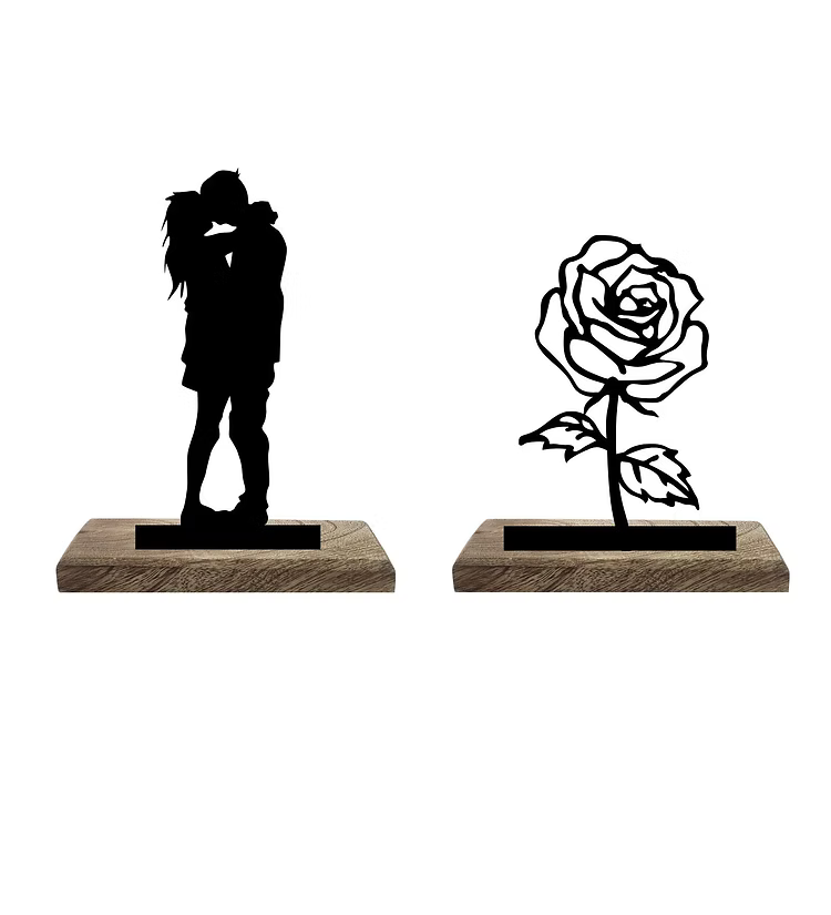 Bonded Hearts Set of 2 Table Décor