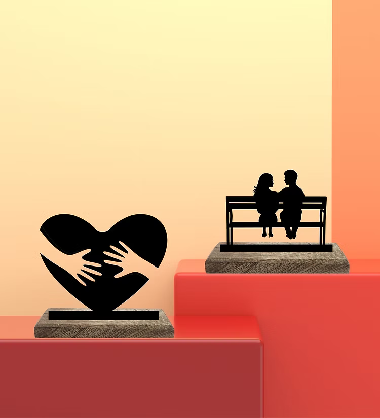 Everlasting Affection Set of 2 Table Décor