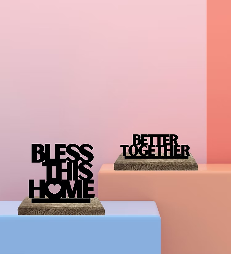 Home Blessing Harmony Set of 2 Table Décor